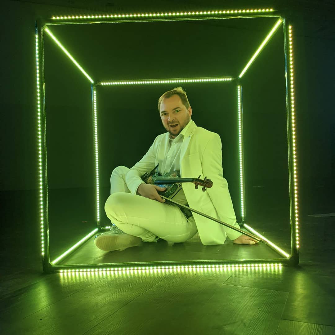 LED Cube &mdash; Electric Violin